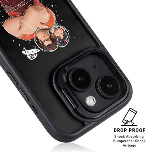 Disney Wreck-it Ralph And Vanellope Space Sketch iPhone 14 Plus Kickstand Case
