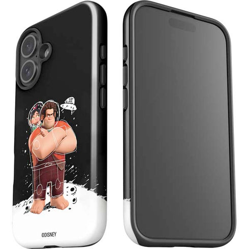 Disney Wreck-it Ralph And Vanellope Space Sketch iPhone 16 Impact Case