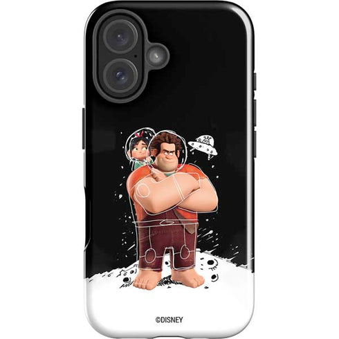 Disney Wreck-it Ralph And Vanellope Space Sketch iPhone 16 Plus Impact Case