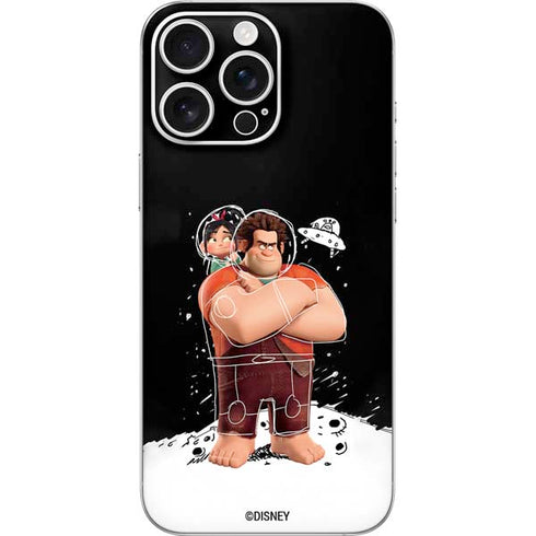 Disney Wreck-it Ralph And Vanellope Space Sketch iPhone 16 Pro Max Skin