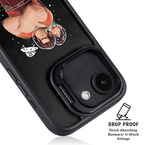 Disney Wreck-it Ralph And Vanellope Space Sketch iPhone 16e Kickstand Case