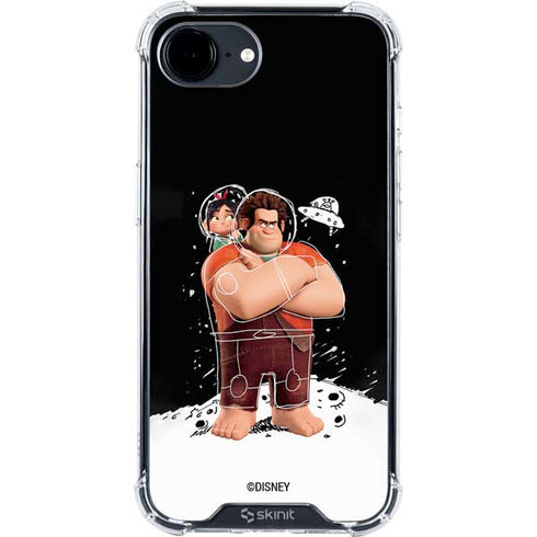 Disney Wreck-it Ralph And Vanellope Space Sketch iPhone 16e Clear Case