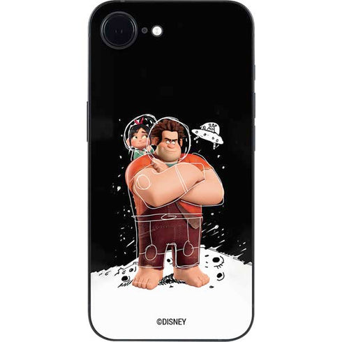 Disney Wreck-it Ralph And Vanellope Space Sketch iPhone 16e Skin