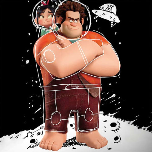 Disney Wreck-it Ralph And Vanellope Space Sketch MacBook Skins