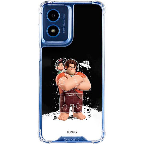 Disney Wreck-it Ralph And Vanellope Space Sketch Moto G Play 4G (2024) Clear Case
