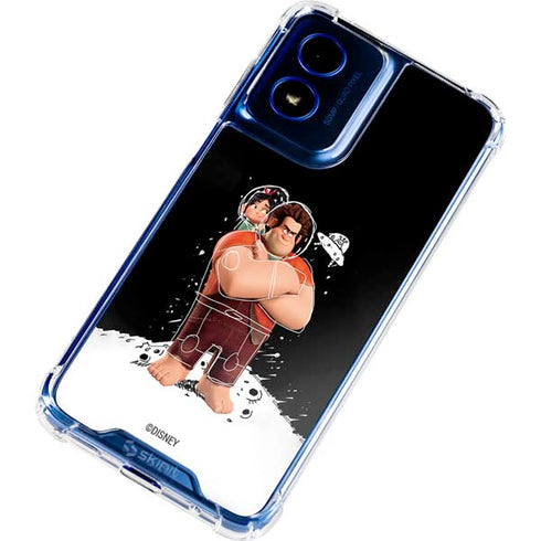 Disney Wreck-it Ralph And Vanellope Space Sketch Moto G Play 4G (2024) Clear Case