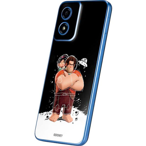 Disney Wreck-it Ralph And Vanellope Space Sketch Moto G Play 4G (2024) Skin