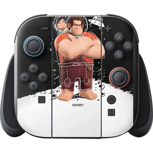 Disney Wreck-it Ralph And Vanellope Space Sketch Nintendo Switch 2 (2025) with Joy-Con Skin