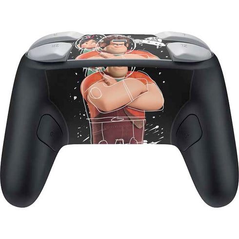 Disney Wreck-it Ralph And Vanellope Space Sketch Nintendo Switch 2 (2025) Pro Controller Skin