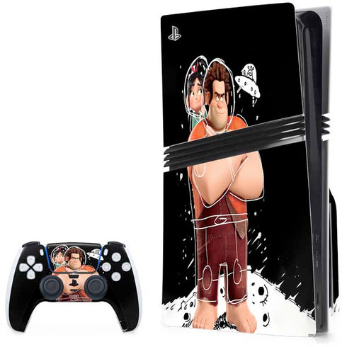Disney Wreck-it Ralph And Vanellope Space Sketch PlayStation PS5 Skins