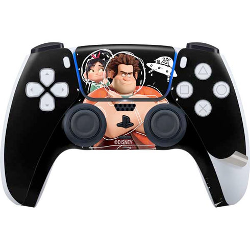 Disney Wreck-it Ralph And Vanellope Space Sketch PS5 Pro Disk Bundle Skin