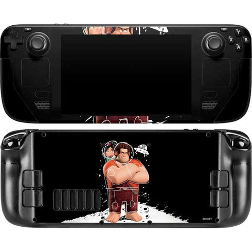 Disney Wreck-it Ralph And Vanellope Space Sketch Steam Deck Handheld Gaming Computer Skin