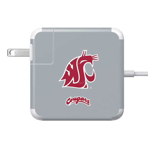 Washington State University WSU Cougars 85W Power Adapter (15 and 17 inch MacBook Pro Charger) Skin