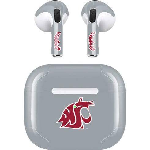 Washington State University WSU Cougars Apple AirPods (3rd Gen 2021) Skin