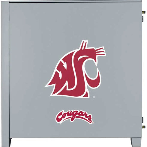 Washington State University WSU Cougars Corsair 4000D Tempered Glass Mid-Tower ATX Case Skin