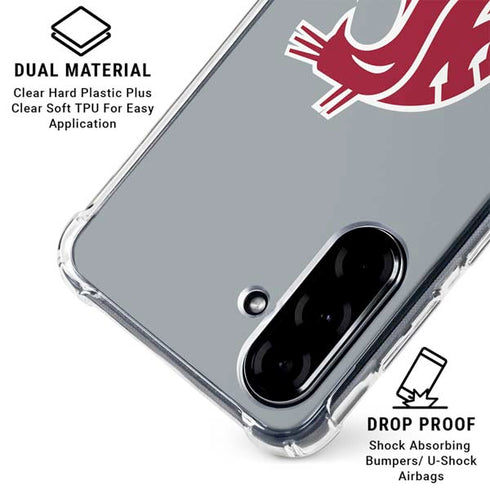 Washington State University WSU Cougars Galaxy A36 5G Clear Case