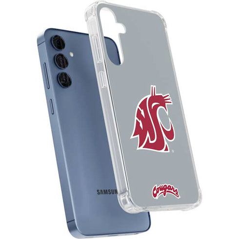 Washington State University WSU Cougars Galaxy A55 5G Clear Case