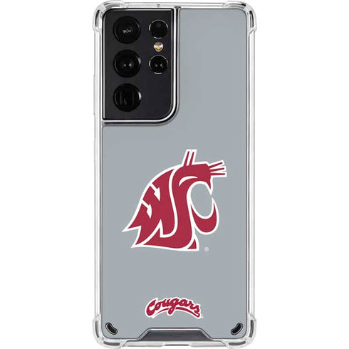Washington State University WSU Cougars Galaxy S21 Ultra 5G Clear Case