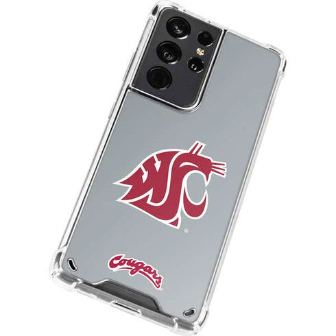 Washington State University WSU Cougars Galaxy S21 Ultra 5G Clear Case