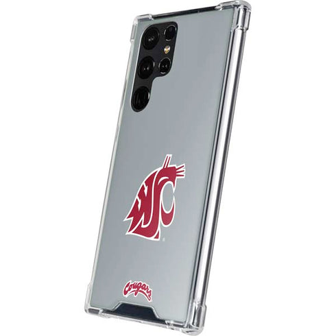 Washington State University WSU Cougars Galaxy S23 Ultra Clear Case
