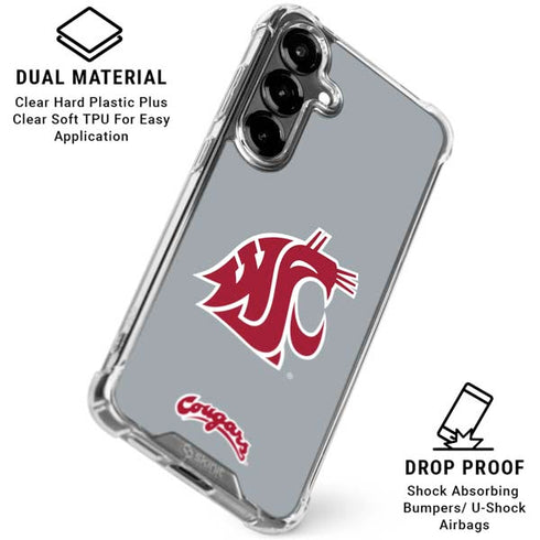 Washington State University WSU Cougars Galaxy S26 Clear Case