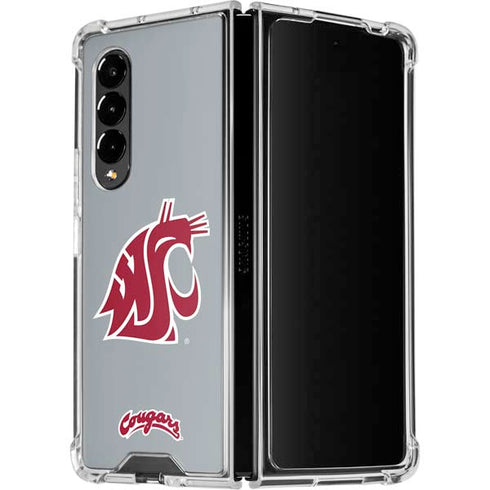 Washington State University WSU Cougars Galaxy Z Fold4 5G Clear Case