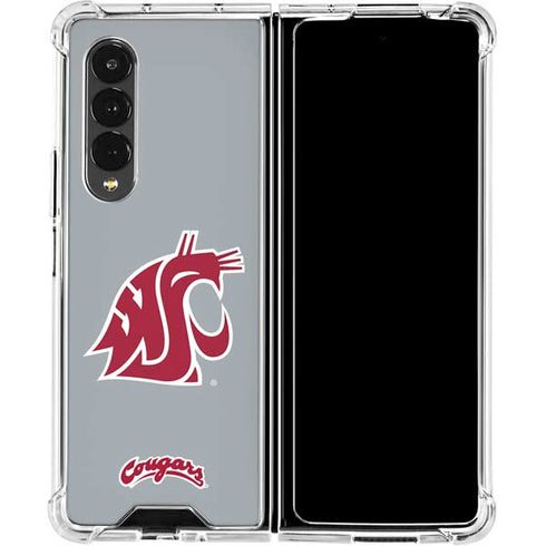 Washington State University WSU Cougars Galaxy Z Fold4 5G Clear Case