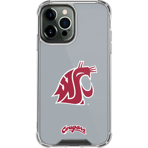 Washington State University WSU Cougars iPhone 13 Pro Max Clear Case