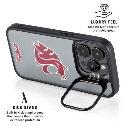 Washington State University WSU Cougars iPhone 13 Pro Max Kickstand Case