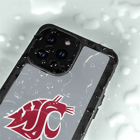 Washington State University WSU Cougars iPhone 14 Pro Max Waterproof Case