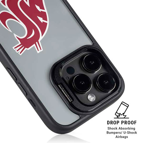 Washington State University WSU Cougars iPhone 15 Pro Kickstand Case