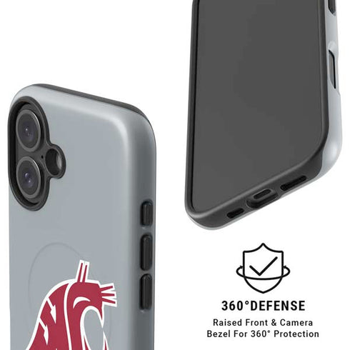 Washington State University WSU Cougars iPhone 16 Magsafe Impact Case
