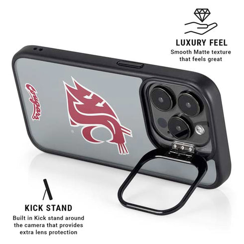 Washington State University WSU Cougars iPhone 16 Pro Kickstand Case