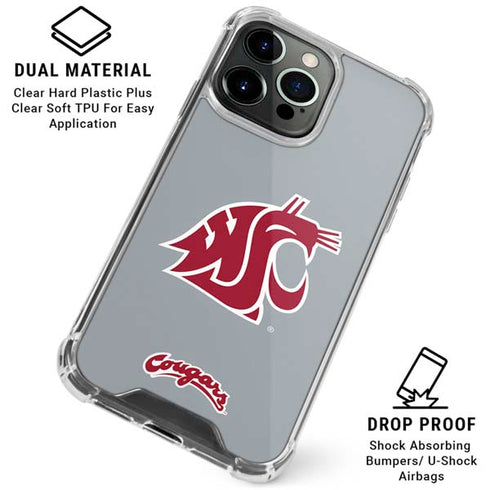 Washington State University WSU Cougars iPhone 16 Pro Max Clear Case