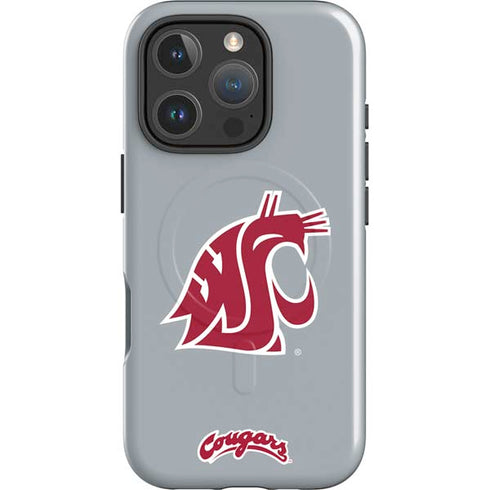 Washington State University WSU Cougars iPhone 16 Pro Max Magsafe Impact Case