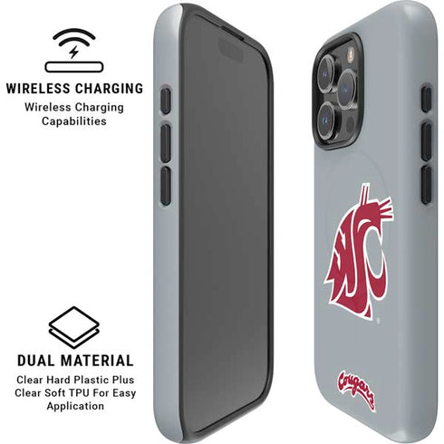 Washington State University WSU Cougars iPhone 16 Pro Max Magsafe Impact Case