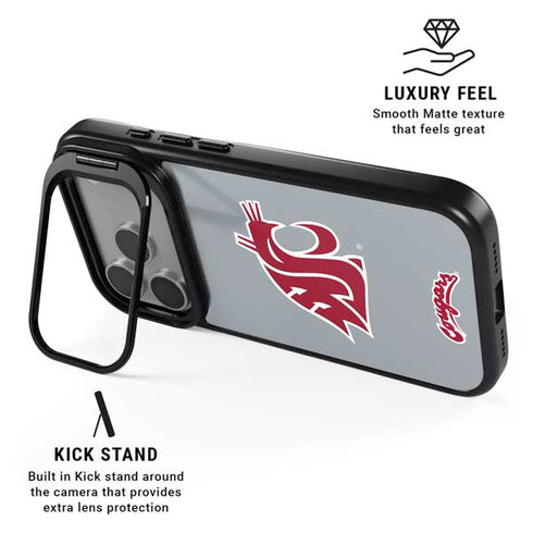 Washington State University WSU Cougars iPhone 17 Pro Kickstand Case