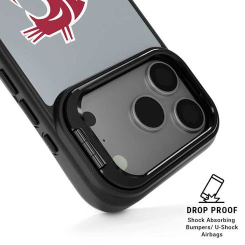 Washington State University WSU Cougars iPhone 17 Pro Max Kickstand Case
