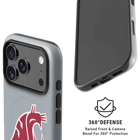 Washington State University WSU Cougars iPhone 17 Pro Max Magsafe Impact Case