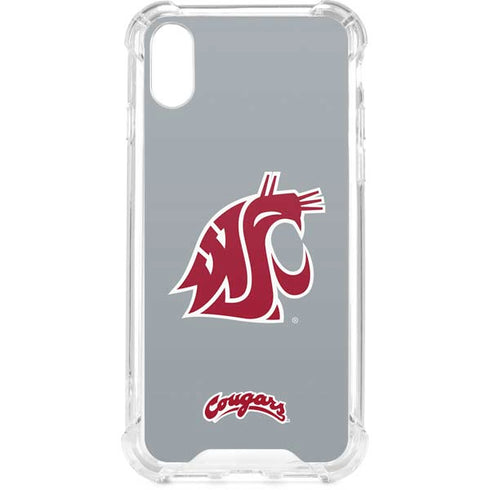 Washington State University WSU Cougars iPhone XS Clear Case