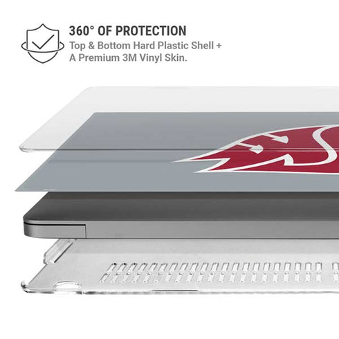 Washington State University WSU Cougars MacBook Pro 16in (2021-25) Case plus Skin