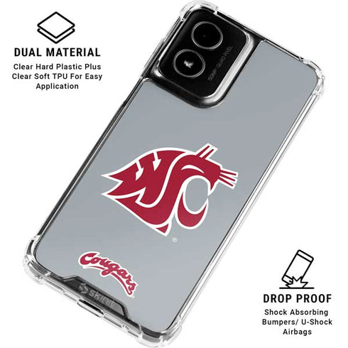Washington State University WSU Cougars Moto G Power 5G (2024) Clear Case