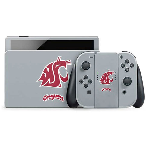 Washington State University WSU Cougars Nintendo Switch OLED (2021) Skin