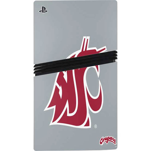 Washington State University WSU Cougars PS5 Pro Disk Bundle Skin