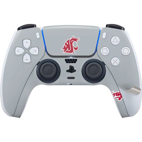 Washington State University WSU Cougars PS5 Pro Disk Bundle Skin