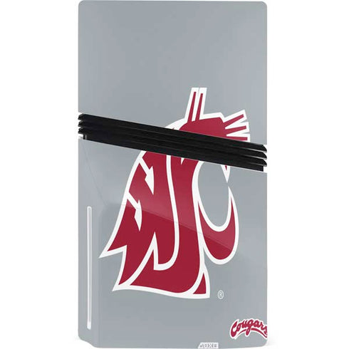 Washington State University WSU Cougars PS5 Pro Disk Console Skin