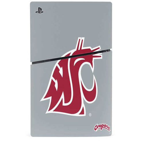 Washington State University WSU Cougars PS5 Slim Digital Edition Console Skin