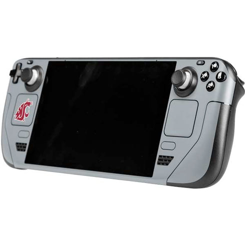 Washington State University WSU Cougars Steam Deck Handheld Gaming Computer OLED Skin