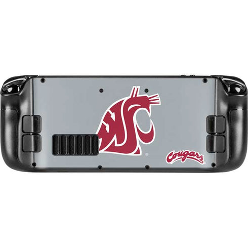 Washington State University WSU Cougars Steam Deck Handheld Gaming Computer OLED Skin