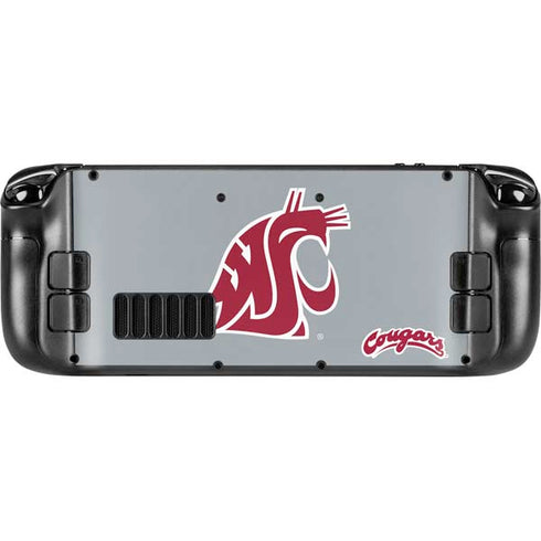 Washington State University WSU Cougars Steam Deck Handheld Gaming Computer Skin